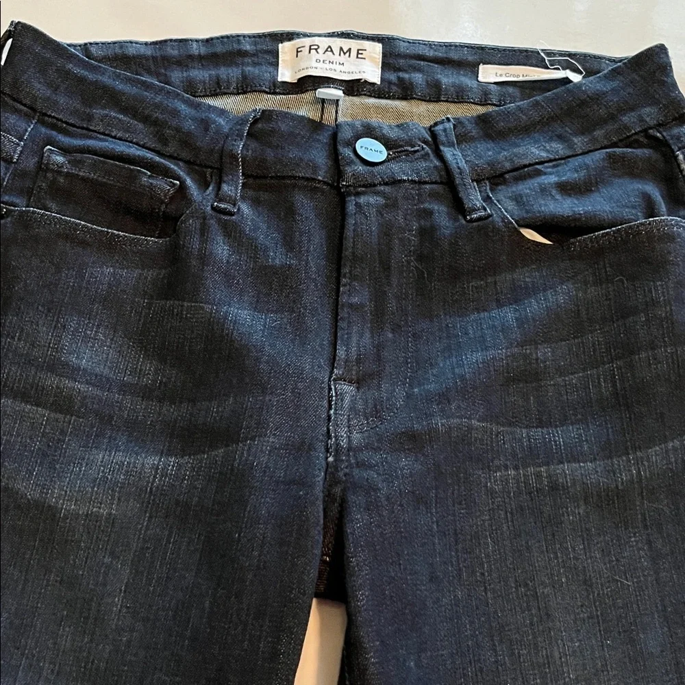 Frame Denim Le Crop Mini Boot Mid Rise Size 27 - Picture 15 of 16